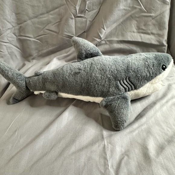 WILD REPUBLIC Gray Shark Plush 15" - Picture 2 of 13